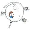 Pulsera de plata de la profesora