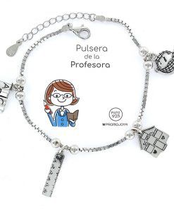 Pulsera de plata de la profesora