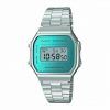Reloj digital para mujer con cronógrafo y alarma. CASIO A168WEM-2EF