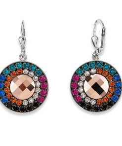 Pendientes en acero y Swaroviski COEUR DE LION 4836-20-1541