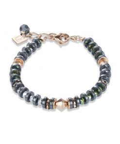 Pulsera de acero y cristal de swarovski Coeur de Lion