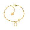 Pulsera para chica fabricada en acero con baño de oro amarillo, Guess UBB29007-S. Joyas Guess