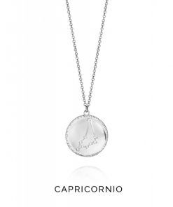 Collar de plata con horóscopo plata Capricornio Viceroy Jewels 61014C000-38C