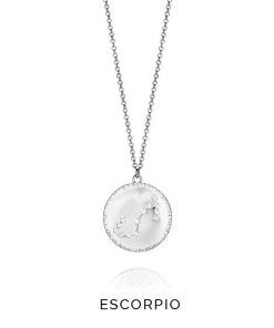 Collar de plata con horóscopo plata escorpio Viceroy Jewels 61014C000-38E