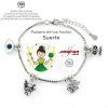 Pulsera de plata ERES LO MÁS, Hada de la Suerte.